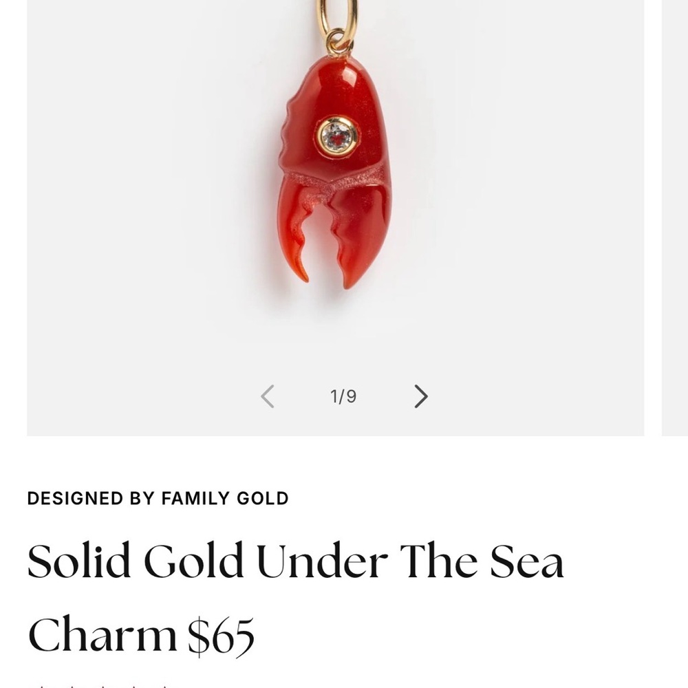 ISO - Under The Sea - Lobster Claw Charm